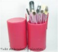 tubo de brochas y pinceles con 12 unidades